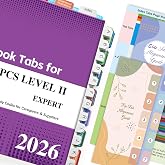 Index Tabs for AAPC Version HCPCS Level II 2026, Upgraded Complete Book Tabs Set (Book not Included), Color-Coded Tabs for Every Chapter with Code Ranges, Laminated &amp; Waterproof &amp; Repositionable