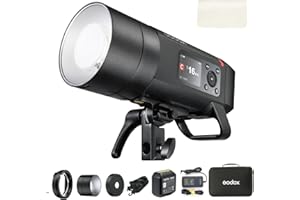 Godox AD400 Pro II AD400Pro II Outdoor Flash Strobe, 400Ws 2.4G TTL 1/8000 HSS Monolight, 0.01-1s Recycle, 30W Modeling Lamp, GODOX AD400ProII AD 400 Pro II with Rechargeable Battery & Bowens Mount
