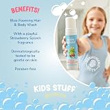 Kids Stuff Blue Wacky Whip Foaming Hair & Body Wash 200ml view 2