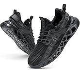 Furuian Steel Toe Sneakers for Men Women Lightweight Safety Shoes Comfortable Puncture Proof Slip On Indestructible Work Shoes