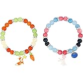 Thalireth Fox Bunny Matching Bracelets For Couples Animal City Friendship Bff Bracelets Valentine's Day Christmas Birthday Gifts For Women Men
