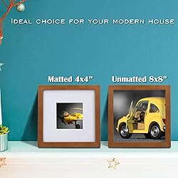 Egofine 8x8 Picture Frames 4 Pack Covered by