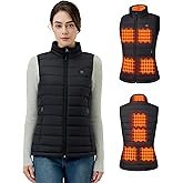GOTOBI Women's Heated Vest with 16000 mAh Battery Pack Included, 9 Zones Smart Temp Control Ergonomics Heating System
