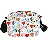 Singer Characters Crossbody Bag K Team Gift for Fans Singer Fan Gift B-T Inspired Zipper Crossbody Bag