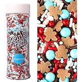 Sweets Indeed Sprinkles, Gingerbread Edible Sprinkle Mix, Perfect for Cake Decorations, Baking, Ice Cream, Cookies, Cupcake Topper 4 ounces