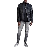 KARL LAGERFELD Men's Camouflage Quilted Full Zip Puffer Jacket