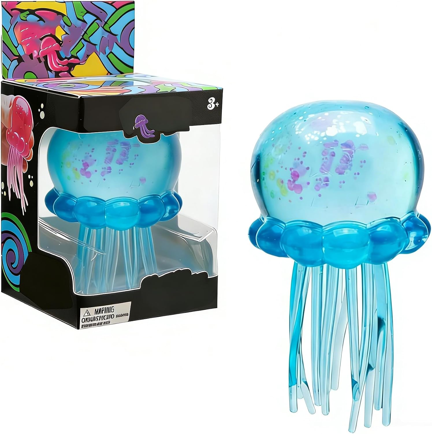 Jellyfish Squeeze Toys, Drop Malt Sugar Balls Relieve Stress, Sensory Toy with a Super Solid Squish for Adult, Squishy Ultra Squishy and Moldable Slow Rise