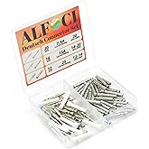ALFOCI 60PCS Deutsch DT Connectors 16# Solid Contacts, Male Pins (0460-215-16141) &amp; Female Sockets (0462-209-16141) , 14-20 AWG Solid Contacts Terminal Kit (B - DT Solid Contacts 30 Pairs)