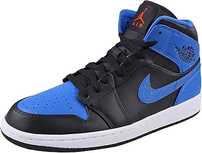 jordan 1 mid royal paint splatter