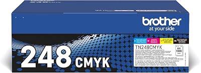 Brother TN 248 Black Cyan Magenta Yellow Toner Cartridges Multi Pack