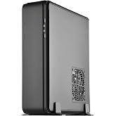 Silverstone FTZ01B-E Aluminum Unibody Mini-ITX Small Form Factor Computer Case with ATX Support in Black, SST-FTZ01B-E-X