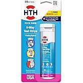HTH 1279R, Pool Care 6-Way Test Strips, 35 Count | Swimming Pool Water Chemical Tester - Uses Google Cloud Vision technology for accurate results; fast
