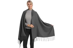 Genovega Women Pashmina Scarf,Evening Wedding Party Shawl Accessories Gift for Bridal