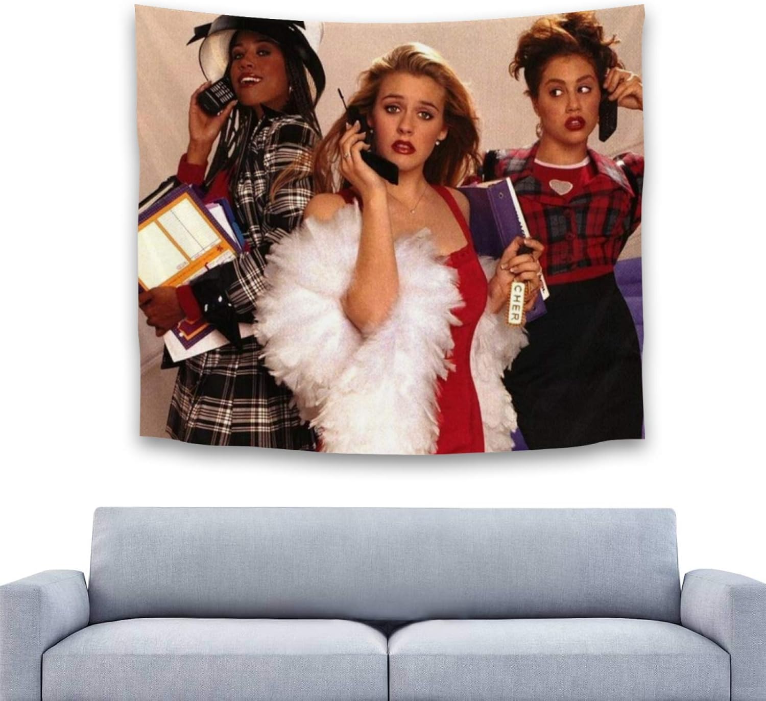 Tapestry Clue-less Wall Hanging Tapestries Art Aesthetic Decor for Room Dorm Bedroom Home Party Decoration 51