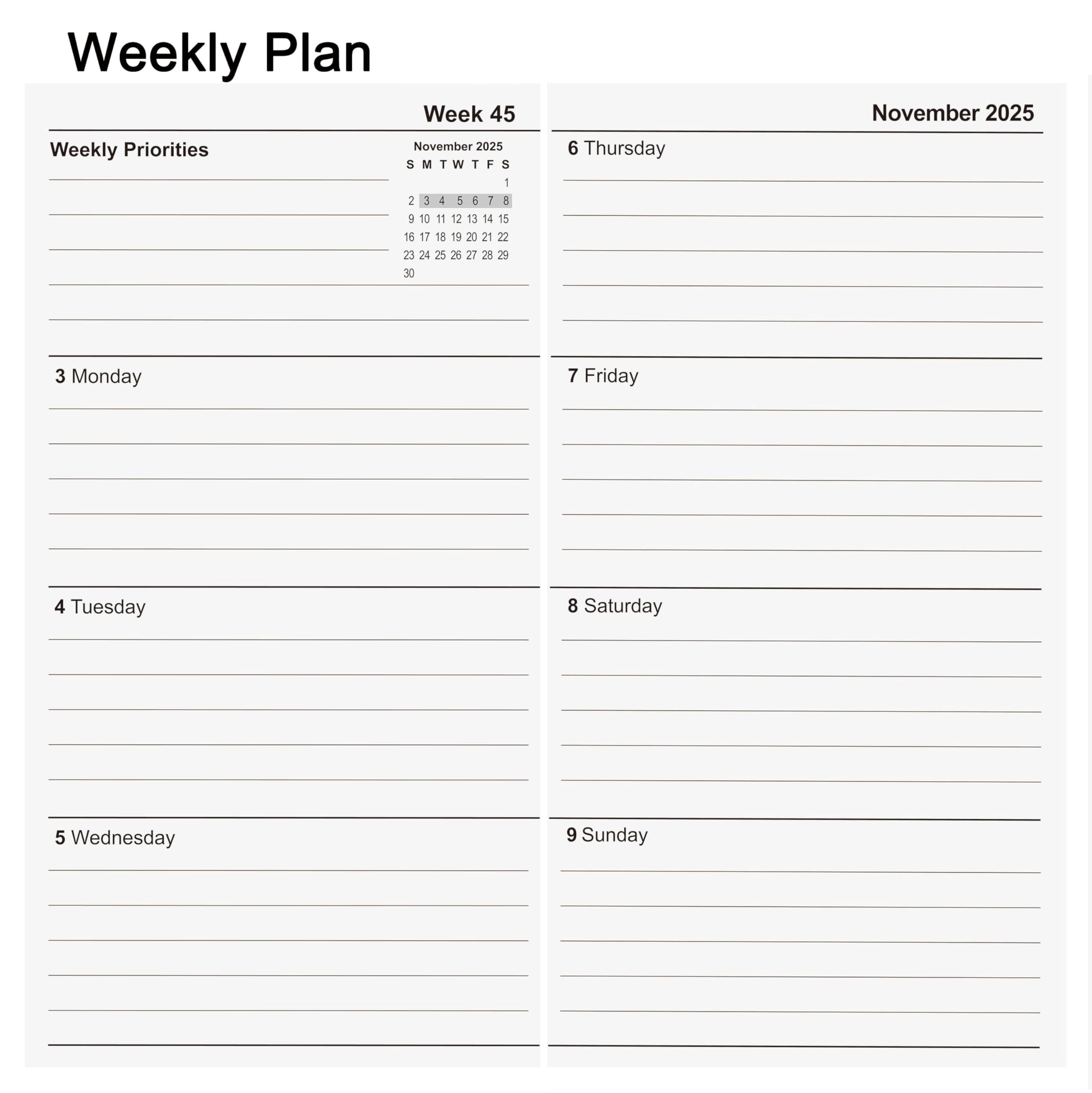 Travelers Notebook Planner