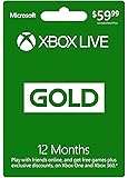 Microsoft Xbox LIVE 12 Month Gold Membership (Physical Card)