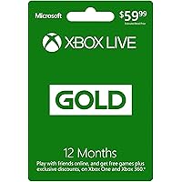 Microsoft Xbox LIVE 12 Month Gold Membership (Physical Card)