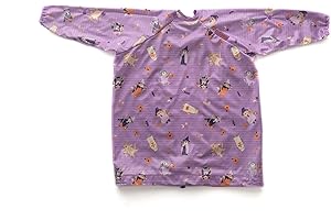 BIBaDO - Long Sleeve Baby Bibs - Babies & Toddlers 6-36 Months - Coverall Baby Led Weaning Bib - Easy Wipe, Soft & Waterproof