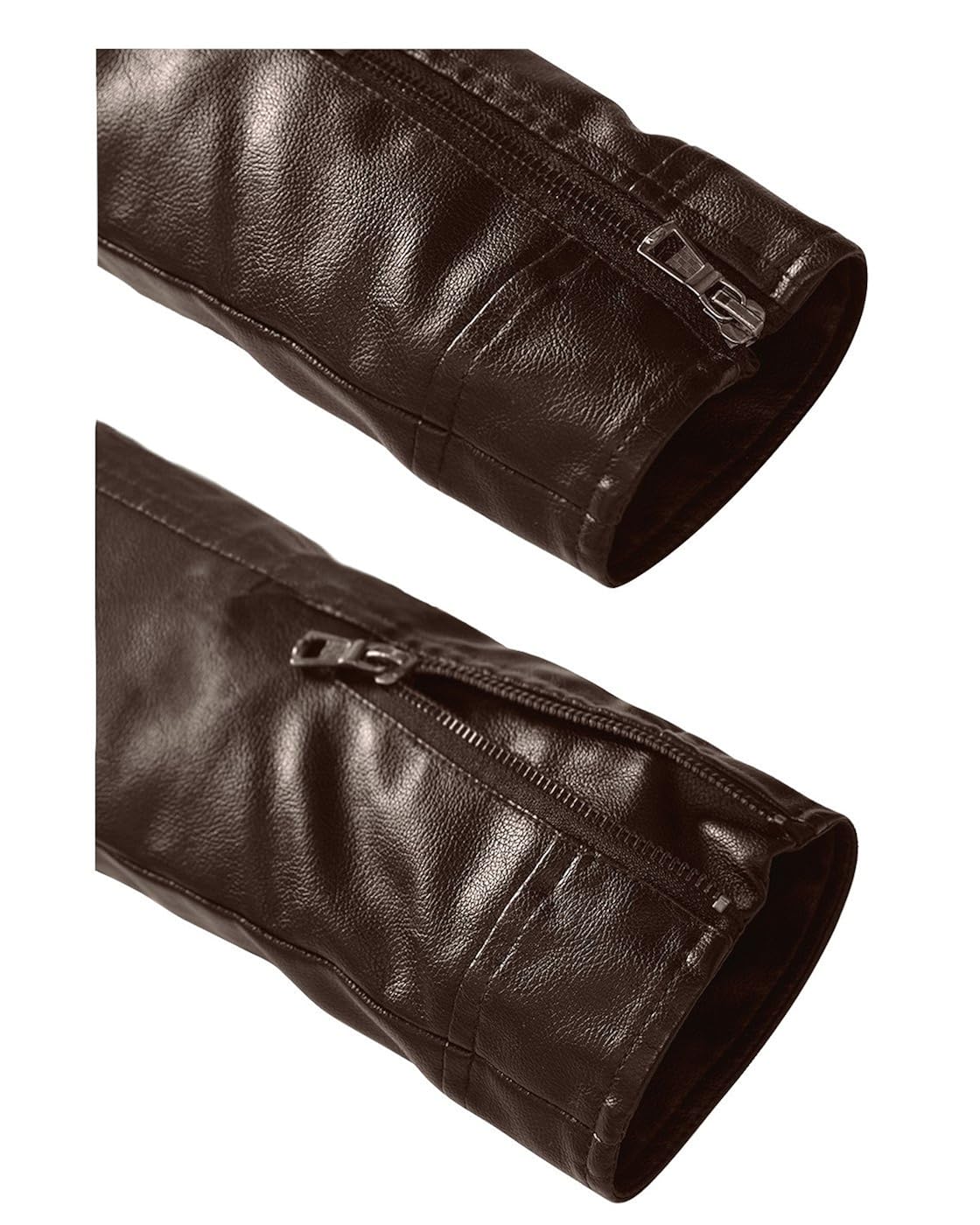 Fairylinks Leather Jacket Men Black Motocycle Lightweight Classic