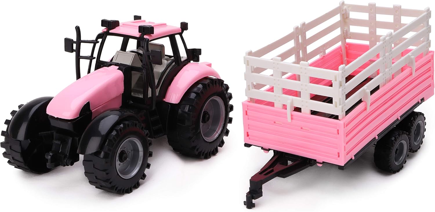 tractor rosa juguete