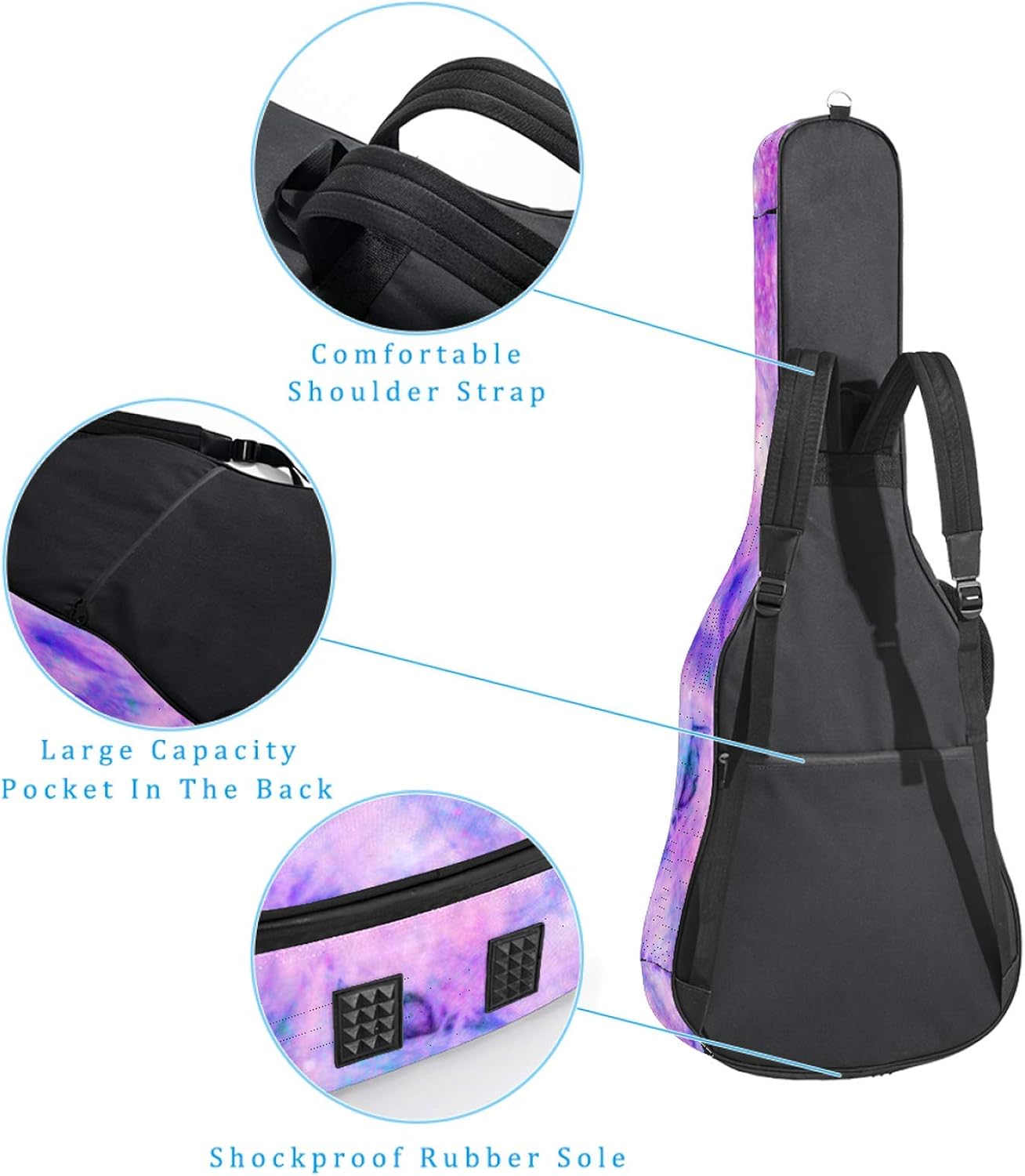 Case Guitar Cloth Oxford Waterproof Bag Guitar Print Dye