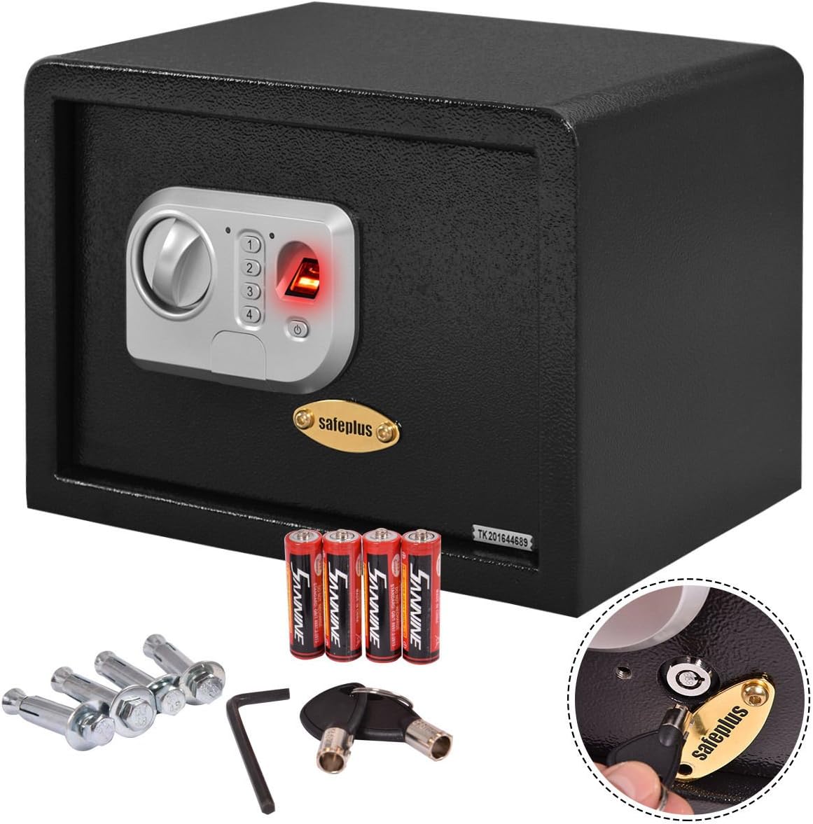 New MTNG MTNG 14'' Biometric Fingerprint Electronic Digital Wall Safe Box Keypad