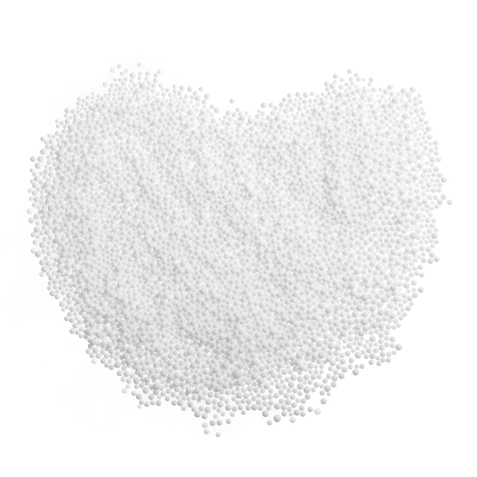 Healifty 60000pcs Foam Beads Mini White Polystyrene Balls for Making Art DIY Craft Decoration 2.5-3.5mm