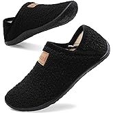Spesoul Fuzzy House Slippers for Women Men Indoor Closed Back Lightweight Cozy Faux Furry Lining Barefoot House Shoes Slipper Socks for Bedroom Home Office Yoga Outdoor Walking Shoes