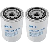 Fuel Tank Filter Compatible with Fuel Pumps Transfer Tanks, 10 Micron Diesel Spin-On Filter