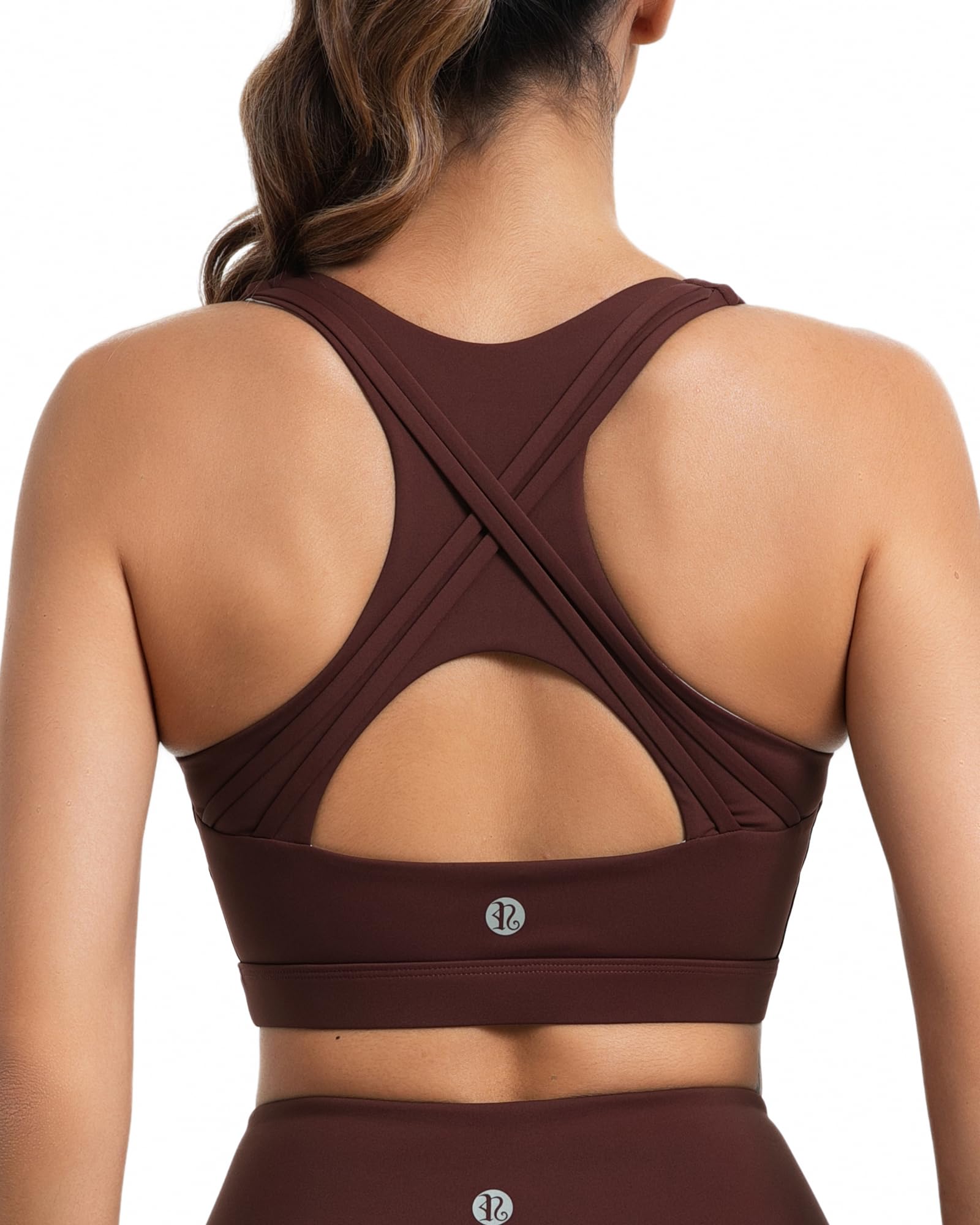 Vorcy High Impact Sports Bras For Women Racerback Sports Bra Running Bra Workout Bra Black - View #5