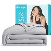 Breescape Cooling Comforter Blanket - BlendTek Q-Max>0.46 Tech, Cooling Blanket for Hot Sleepers &amp; Night Sweats Relief, Breathable Lightweight Summer Bedding, King/Cali King 106x96 in, Misty Gray