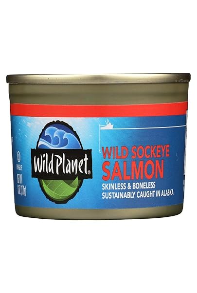 WILD PLANET WILD SOCKEYE SALMON, 6 OZ