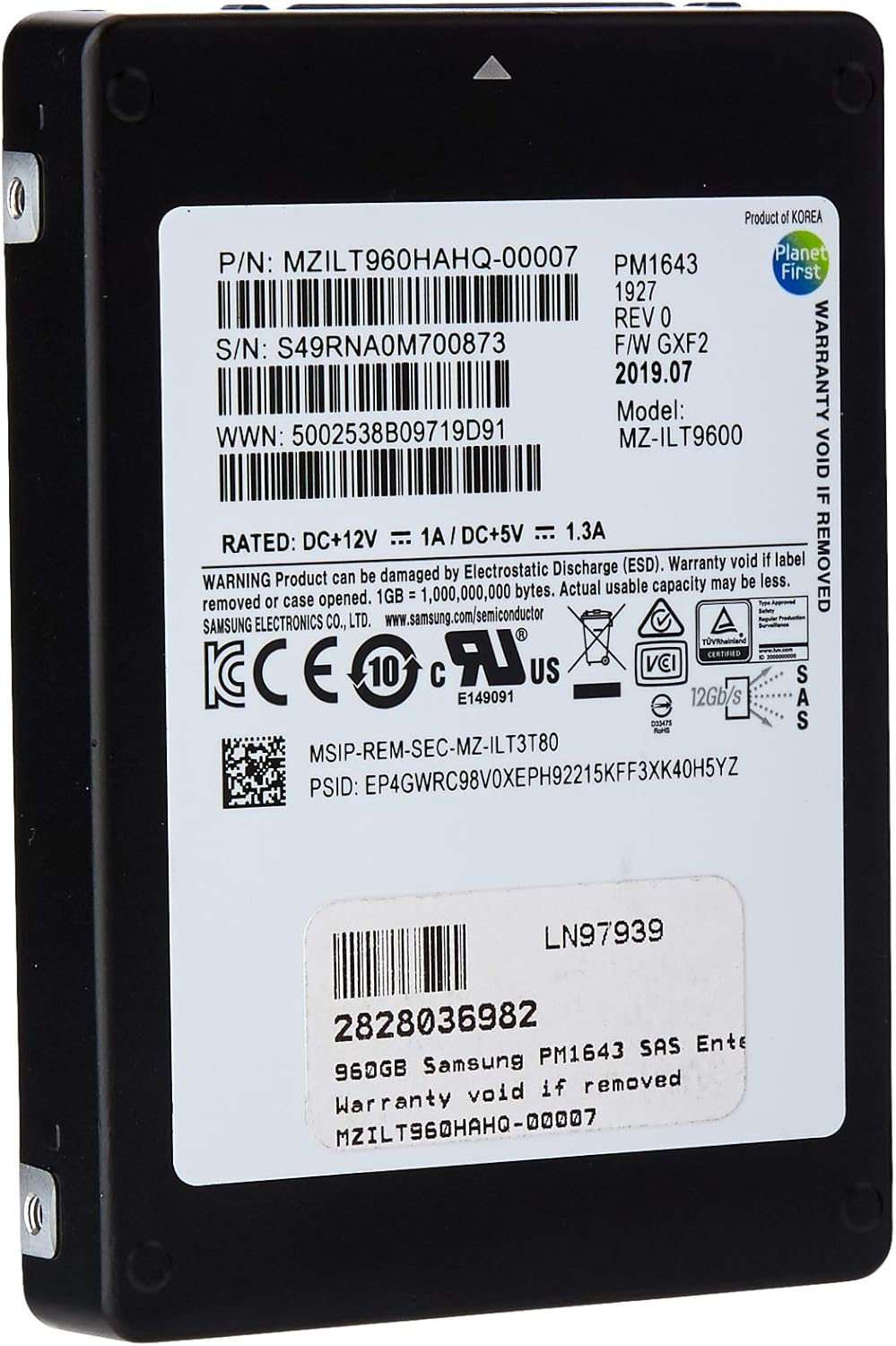 960gb Samsung Pm1643 2 5 Inch Enterprise Ssd Sas 3 12gb S 2100mb S Read 1000mb S Write 350k 30k Iops Amazon Co Uk Computers Accessories 960gb Samsung Pm1643 2 5 Inch Enterprise Ssd Sas 3 12gb S 2100mb S Read 1000mb S Write 350k 30k Iops Amazon Co Uk Computers Accessories