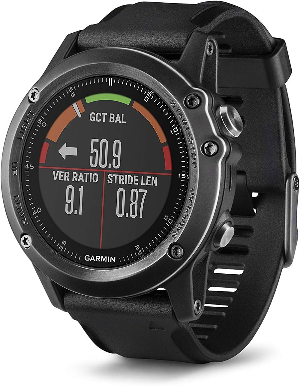 Garmin Fenix 3 Sapphire HR GPS Multisport Watch Heart Rate Black Renewed