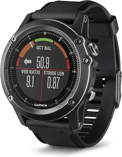 Garmin Fenix 3 Sapphire HR GPS Multisport Watch Heart Rate Black Renewed