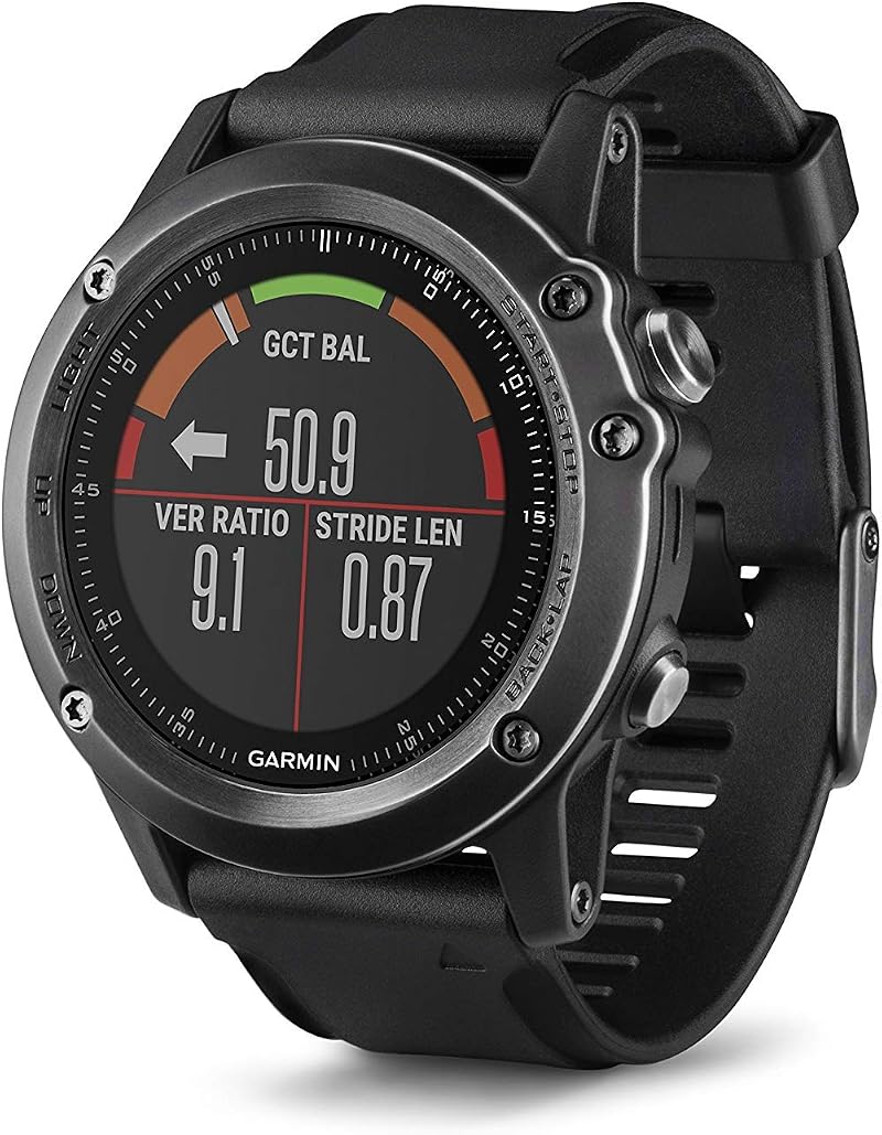 Garmin Fenix 3 Sapphire HR GPS Multisport Watch Heart Rate Black Renewed