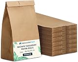 Nationwide Paper 100pcs Medium Brown Kraft Bags 18x12x29cm Takeaway