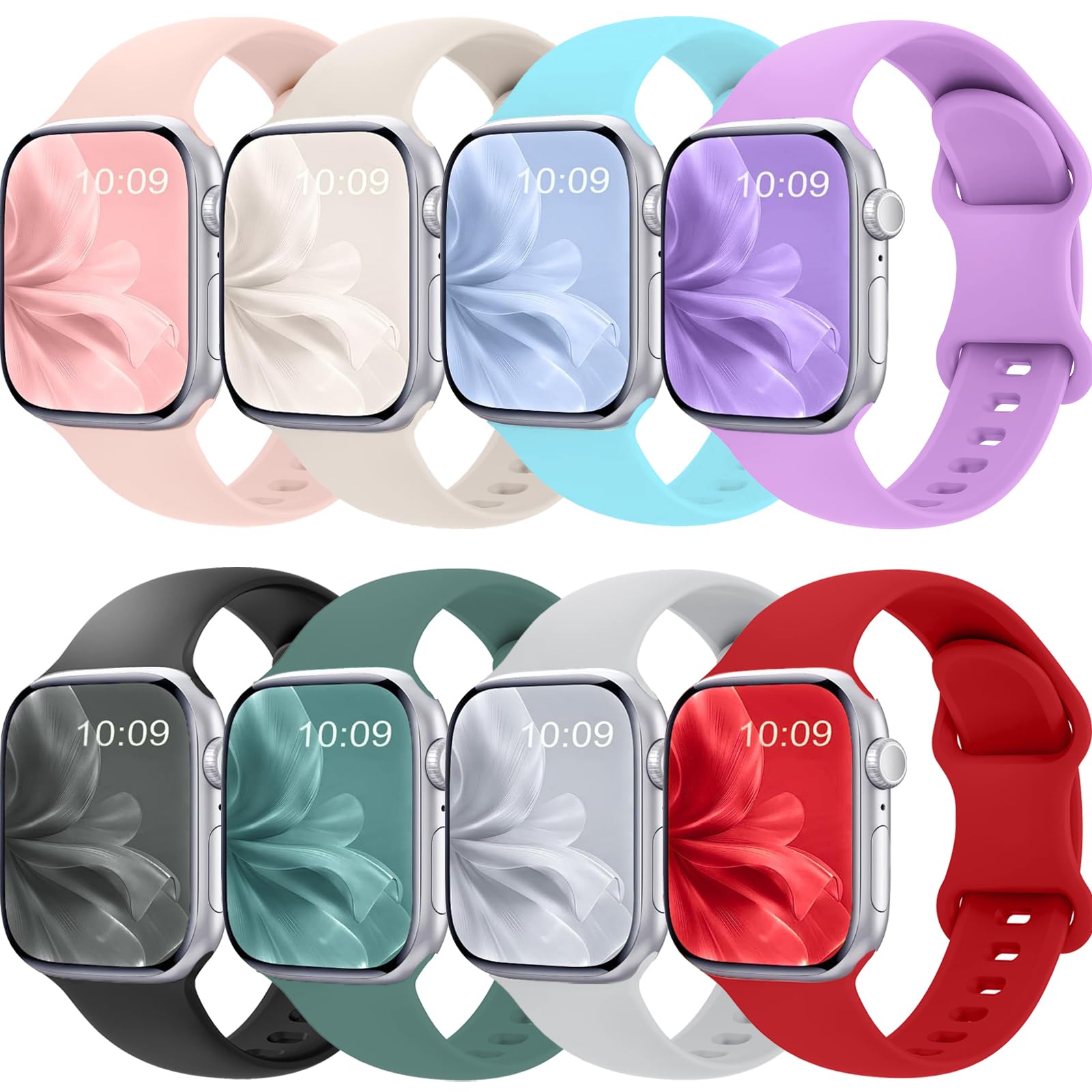Womdeayo Bands Compatible with Apple Watch Band 41mm 38mm 40mm 42mm 44mm 45mm 46mm 49mm for Women Men, Sport Replacement Strap Wristband for iWatch Ultra Series 11 10 9 8 SE 7 6 5 4 3 2 1