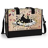 84hoods Large Tote Bag for Women with Pockets and Zipper for Travel, Work, Grocery. Gift for Book Lovers, Librarians.