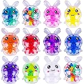 12 Pcs Easter Bunny Mini Squeeze Balls, Easter Basket Stuffers,Easter Toys Stress Relief Fidget Balls ,Easter Basket Ideas Gi