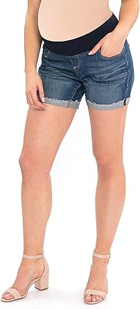 Great Expectations Maternity Denim Shorts Fit To Flatter Medium Wash Small 4 8 At Amazon Women S Clothing Store