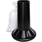 Ice Bag Extra Large Funnel Wide Mouth - Durable HDPE Plastic Funnels, Do-It-Yourself Convenience Store Ice-Bag Filling Solution Stable Ice Bagger Tool, No Spill Big Funnel Wide Mouth and Large Funnels
