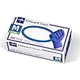 Medline FitGuard Touch Nitrile Exam Gloves, Disposable, Powder-Free, Cobalt Blue, Medium, Box of 300