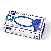 Medline FitGuard Touch Nitrile Exam Gloves, 300 Count, Medium, Powder Free, Disposable, Not Made with Natural Rubber Latex, Excellent Sense of Touch for Medical Tasks, Durable for Household Chores