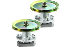 Lawneagle 2 Pack GY20785 Spindle Assembly with GX20367 Pulley Replaces John Deere GY20785 GY20050 John Deere L100 Spindle John Deere L110 Spindle for John Deere L100 L105 L110 L111 L118 Lawn Tractors