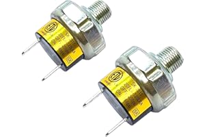 LLANNDER Pair Air Pressure Switch 165-200 PSI Pressure Switch 1/8"-27 NPT Male DC 12V 24V Air Compressor Pressure Switch Air Train Horn Switch 1/8 inch Thread