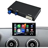 Wireless CarPlay/Android Auto Retrofit Kit Decoder Module Compatible with Audi A4/A5/S4/S5/RS4/RS5, and Q5 (2008&ndash;2018) for 3G MMI System, Supports OEM Controls, MirrorLink, Navigation, Reverse Camera