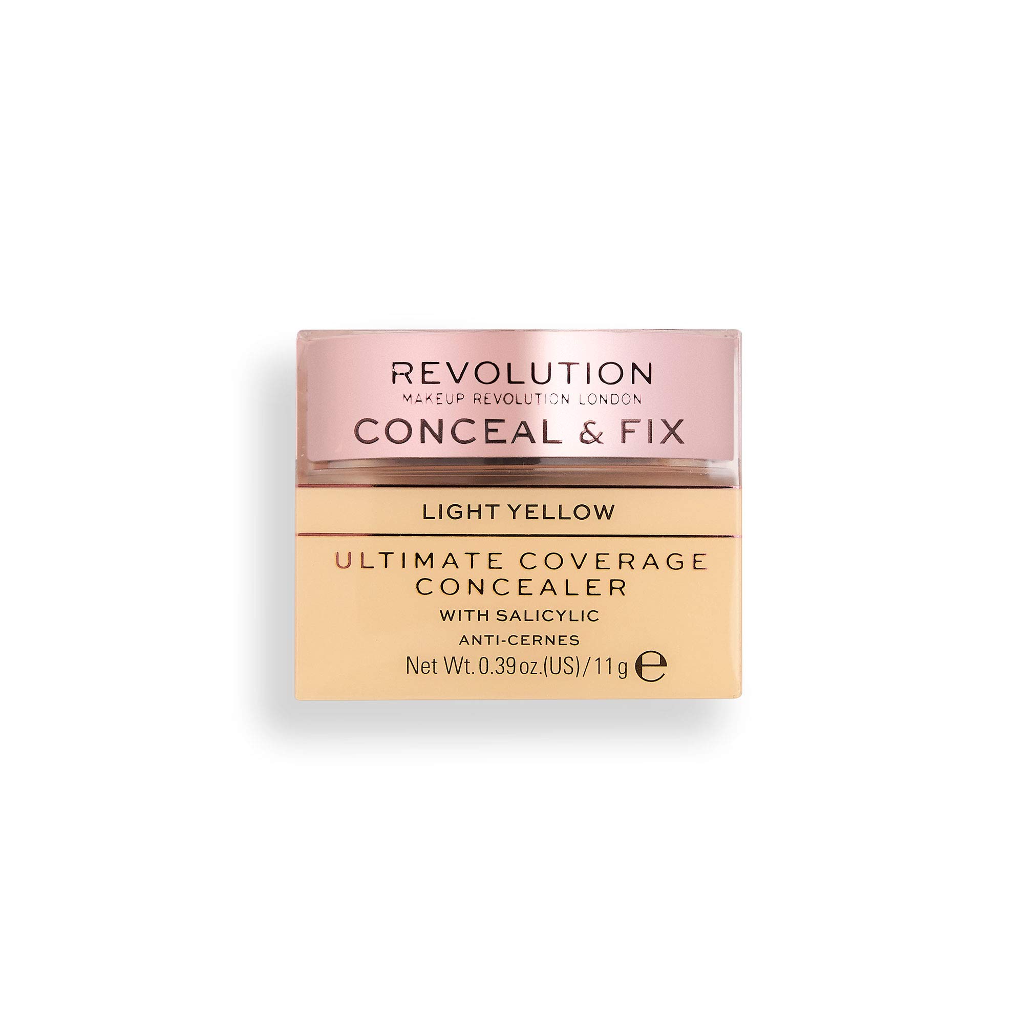 Revolution Conceal and Fix Ultimate Coverage Concealer Light Yellow