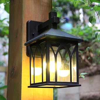 Iacon Aussenleuchte Retro E27 Schmiedeeisen Wasserdichter Lichter