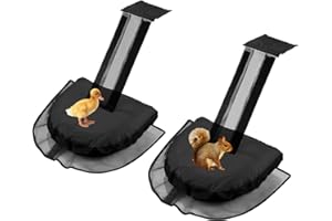 ELIUNG 2 Pack Critter Escape Ramp, Animal Saving Pool Ramp - Black